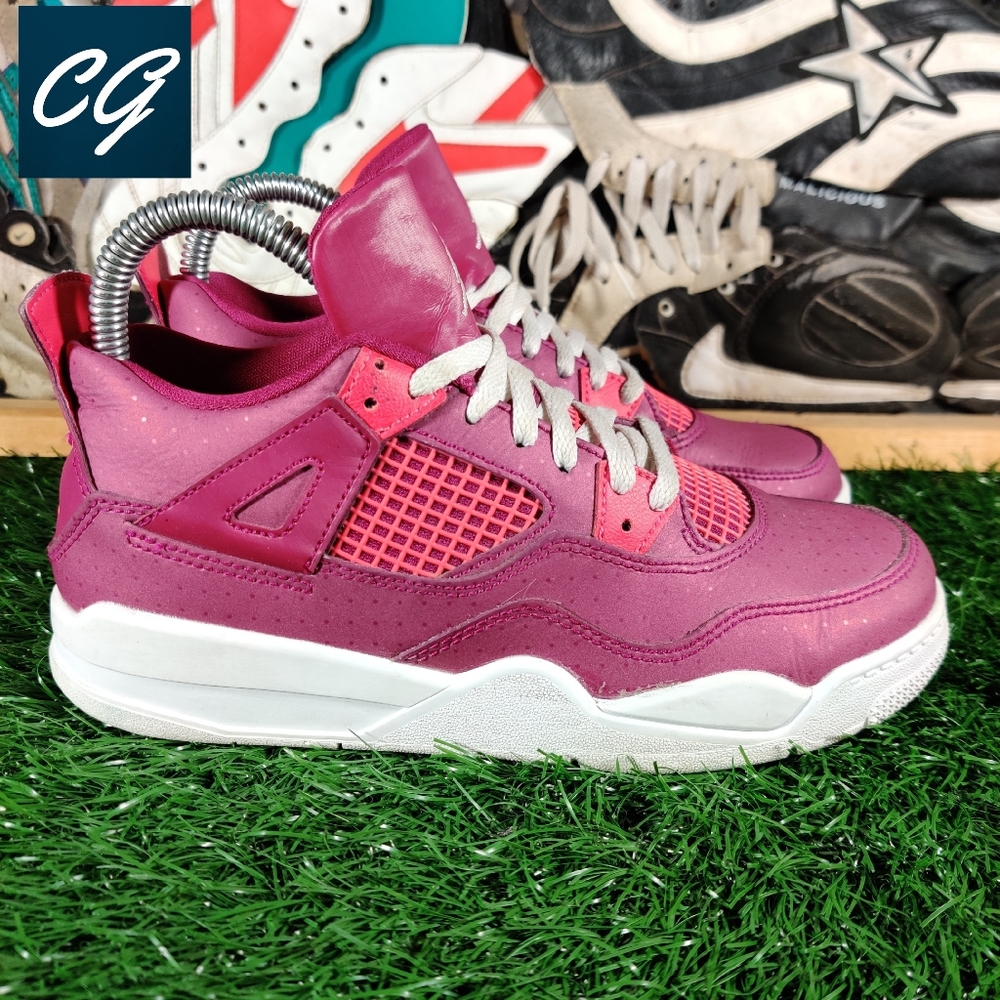 Jordan Retro 4 Youth Pink Purple